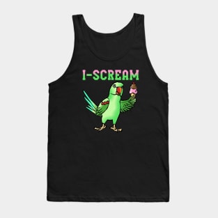 I-Scream Alexandrine Parakeet with Icecream Tank Top